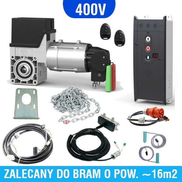 Napęd do bramy przemysłowej 5.24 + centrala TS971 + OSE + piloty