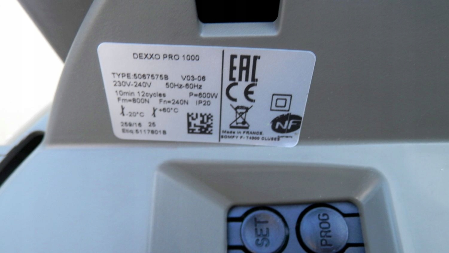 Napęd do bramy garażowej Somfy Dexxo PRO 1000 RTS