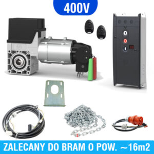 Napęd bramy przemysłowej GFA SE 5.24 z centralą TS971 z pilotami