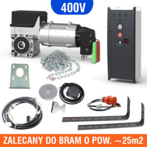 Napęd bramy przemysłowej GFA SE 9.24 + centrala TS970 + fotokomórka refleksyjna