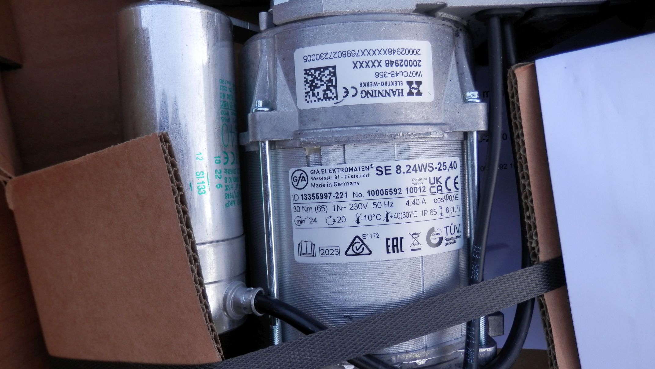 GFA ELEKTROMATEN SE 8.24WS-25,40 napęd boczny nasadowy bramy przemysłowej