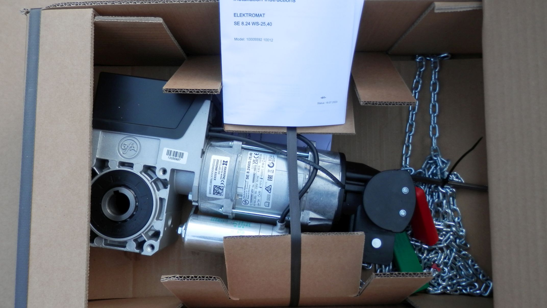 GFA ELEKTROMATEN SE 8.24WS-25,40 napęd boczny nasadowy bramy przemysłowej