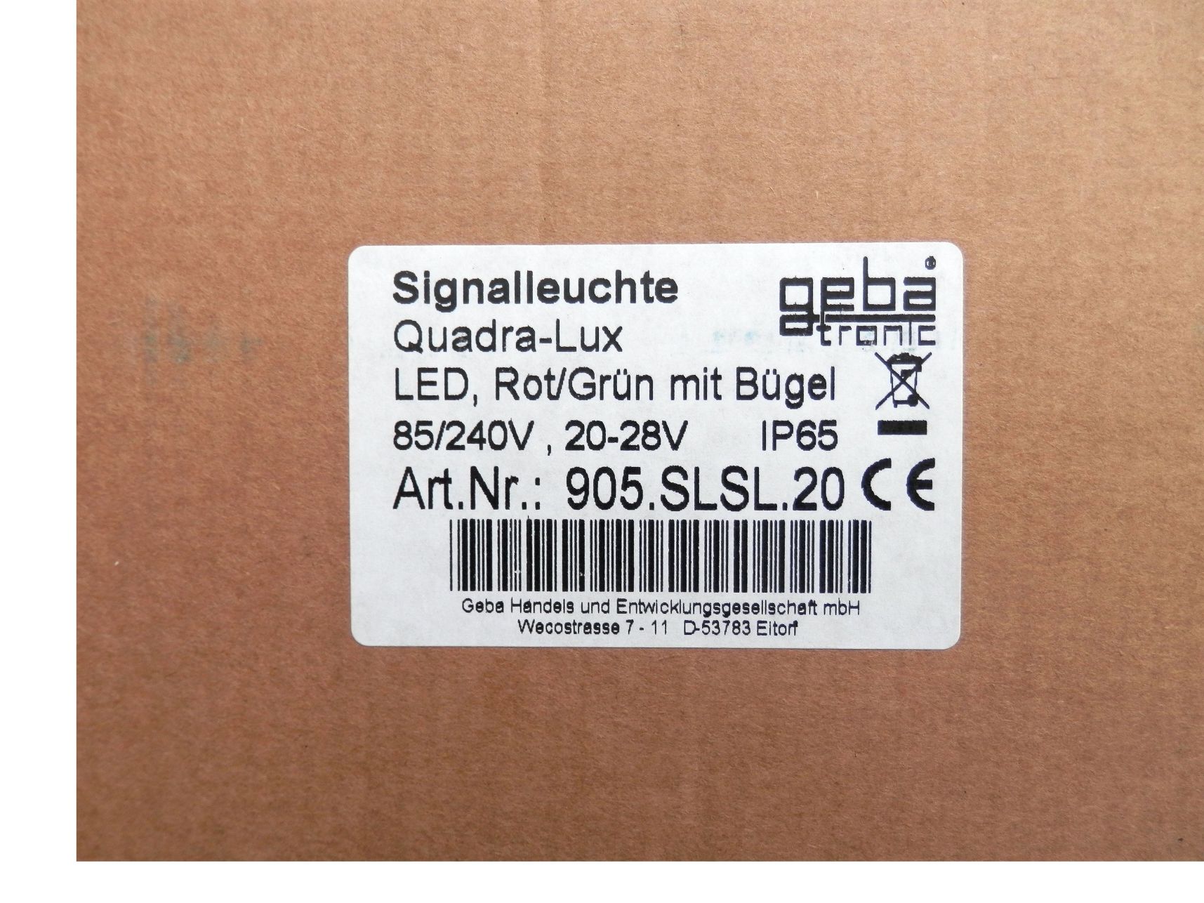 Semafor GEBA Quadra Lux LED 24V 230V